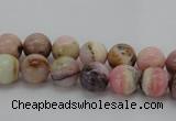 COP1251 15.5 inches 6mm round natural pink opal gemstone beads