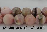 COP1254 15.5 inches 12mm round natural pink opal gemstone beads