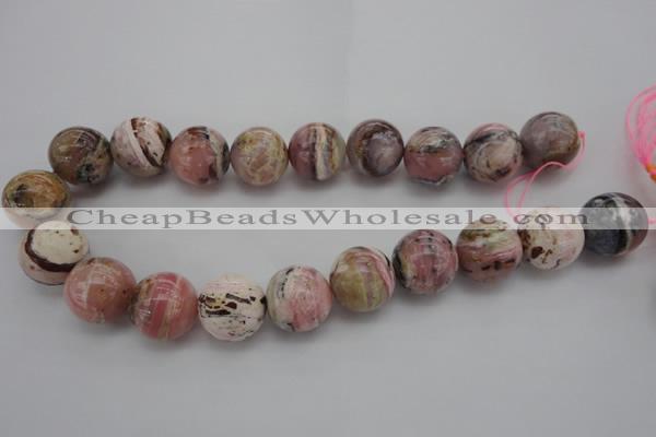 COP1258 15.5 inches 20mm round natural pink opal gemstone beads