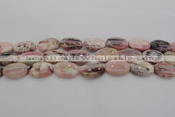 COP1277 15.5 inches 18*25mm oval natural pink opal gemstone beads