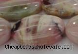 COP1280 15.5 inches 30*40mm oval natural pink opal gemstone beads