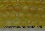 COP1301 15.5 inches 6mm round natural yellow opal gemstone beads