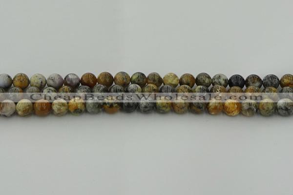 COP1382 15.5 inches 8mm round moss opal gemstone beads whholesale