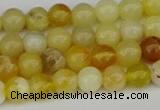 COP1426 15.5 inches 6mm round yellow opal beads wholesale