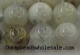 COP1454 15.5 inches 12mm round grey opal gemstone beads