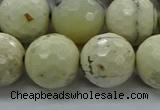 COP1475 15.5 inches 14mm faceted round African opal gemstone beads