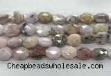 COP1495 12*16mm - 13*18mm faceted octagonal natural pink opal beads