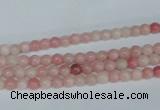 COP150 15.5 inches 4mm round pink opal gemstone beads wholesale