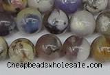 COP1514 15.5 inches 12mm round amethyst sage opal beads wholesale