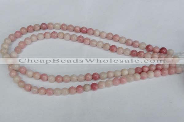 COP152 15.5 inches 8mm round pink opal gemstone beads wholesale