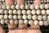 COP1563 15.5 inches 10mm round matte African opal beads