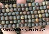 COP1579 15.5 inches 6mm round Australia brown green opal beads