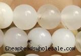 COP1584 15.5 inches 6mm round white opal gemstone beads