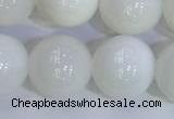 COP1619 15.5 inches 14mm round white opal gemstone beads