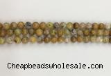 COP1670 15.5 inches 6mm round yellow opal gemstone beads