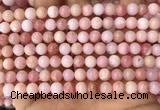 COP1693 15.5 inches 6mm round natural pink opal gemstone beads