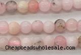 COP1700 15.5 inches 3mm round natural pink opal gemstone beads