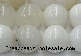 COP1732 15.5 inches 10mm round white opal beads wholesale