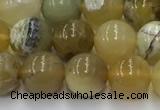 COP1736 15.5 inches 8mm round yellow opal beads wholesale