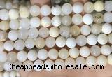 COP1755 15.5 inches 10mm round natural white opal gemstone beads