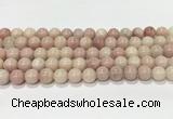 COP1823 15.5 inches 10mm round Chinese pink opal gemstone beads wholesale