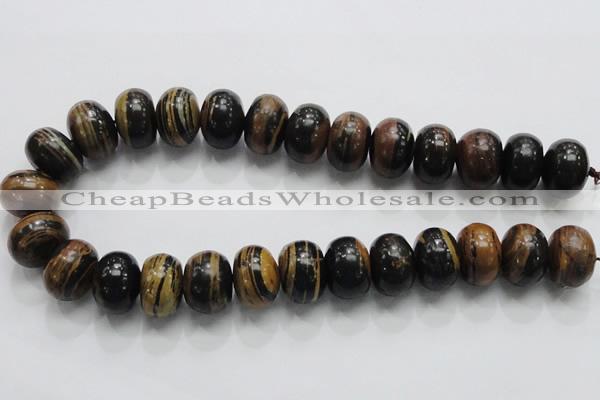 COP206 15.5 inches 14*20mm rondelle natural brown opal gemstone beads