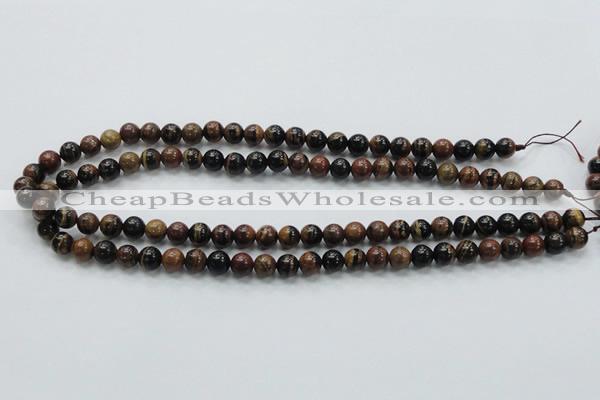 COP220 15.5 inches 8mm round natural brown opal gemstone beads