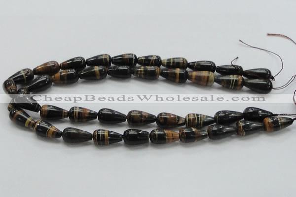 COP238 15.5 inches 10*20mm teardrop natural brown opal gemstone beads