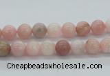 COP24 7mm smooth round natural pink opal beads Wholesale