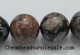 COP250 15.5 inches 20mm round natural grey opal gemstone beads