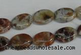 COP315 15.5 inches 10*14mm oval brandy opal gemstone beads wholesale