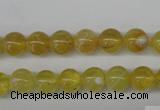 COP332 15.5 inches 8mm round yellow opal gemstone beads wholesale