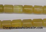 COP339 15.5 inches 10*12mm tube yellow opal gemstone beads