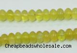 COP351 15.5 inches 5*8mm rondelle yellow opal gemstone beads wholesale