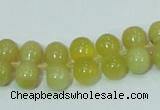 COP355 15.5 inches 8*16mm bone shape yellow opal gemstone beads