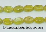 COP361 15.5 inches 9*12mm oval yellow opal gemstone beads wholesale