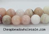 COP44 10mm smooth round natural pink opal beads Wholesale