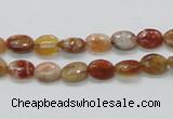 COP500 15.5 inches 6*8mm oval natural red opal gemstone beads