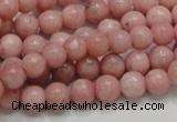 COP52 15.5 inches 7mm round natural pink opal gemstone beads