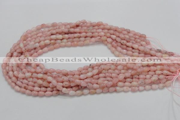 COP54 15.5 inches 5*8mm teardrop natural pink opal gemstone beads