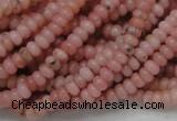 COP56 15.5 inches 2.5*4mm rondelle natural pink opal gemstone beads