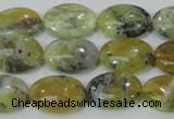 COP563 15.5 inches 13*18mm oval natural yellow & green opal beads