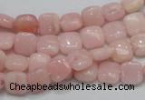 COP67 15.5 inches 8*8mm square natural pink opal gemstone beads