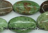 COP680 15.5 inches 20*30mm oval green opal gemstone beads