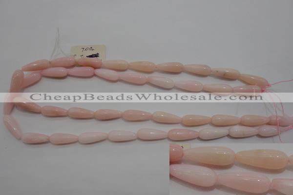 COP87 15.5 inches 8*20mm teardrop natural pink opal gemstone beads