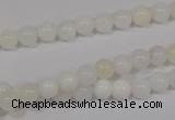 COP901 15.5 inches 8mm round natural white opal gemstone beads