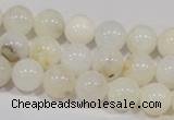 COP902 15.5 inches 10mm round natural white opal gemstone beads