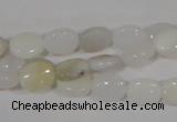 COP906 15.5 inches 8*10mm oval natural white opal gemstone beads