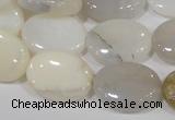 COP908 15.5 inches 15*20mm oval natural white opal gemstone beads