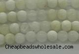 COP920 15.5 inches 4mm round white opal gemstone beads